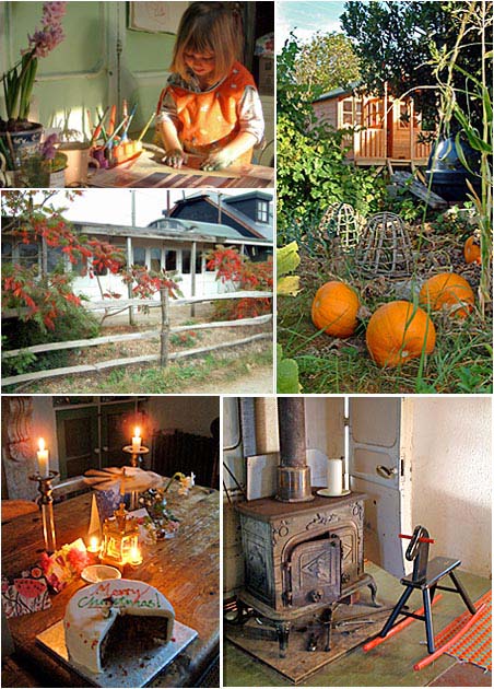 greener living collage